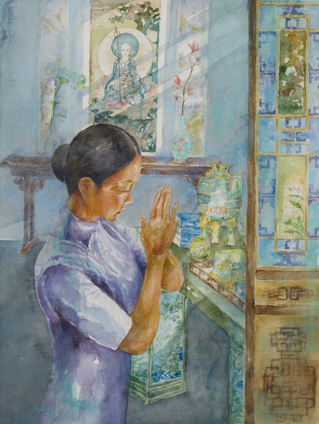 Quin 《地藏菩薩本願經》第十一品 – 善女供養 《Ksitigarbha Bodhisattva’s Initial Vows Sutra》 Chapter 11 – TheDevout Woman’s Offering